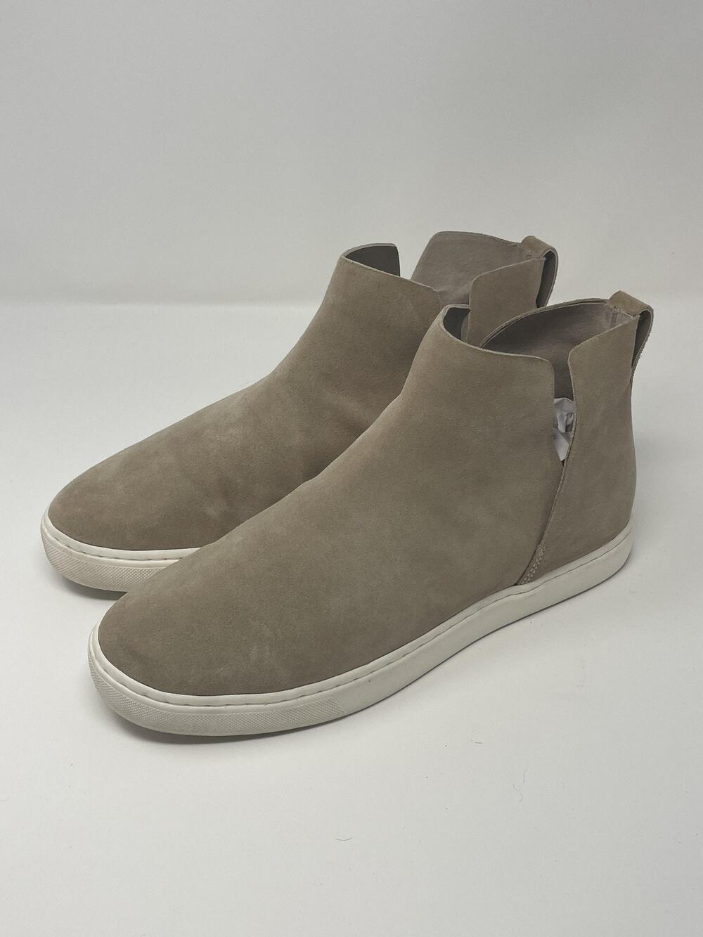Birdies The Falcon Boots Womens Size 10 Beige Suede Slip-On Ankle Sneaker Bootie
